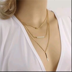 Sexy Pearl Multilayer Gold Choker Necklace